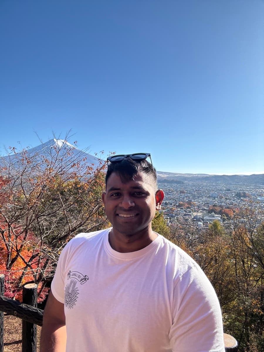 Prathap, smiling